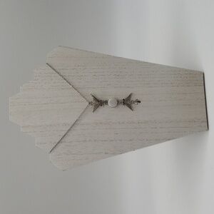 414- Couple Birds With A Natural Stone Women's Handmade Necklace NWT